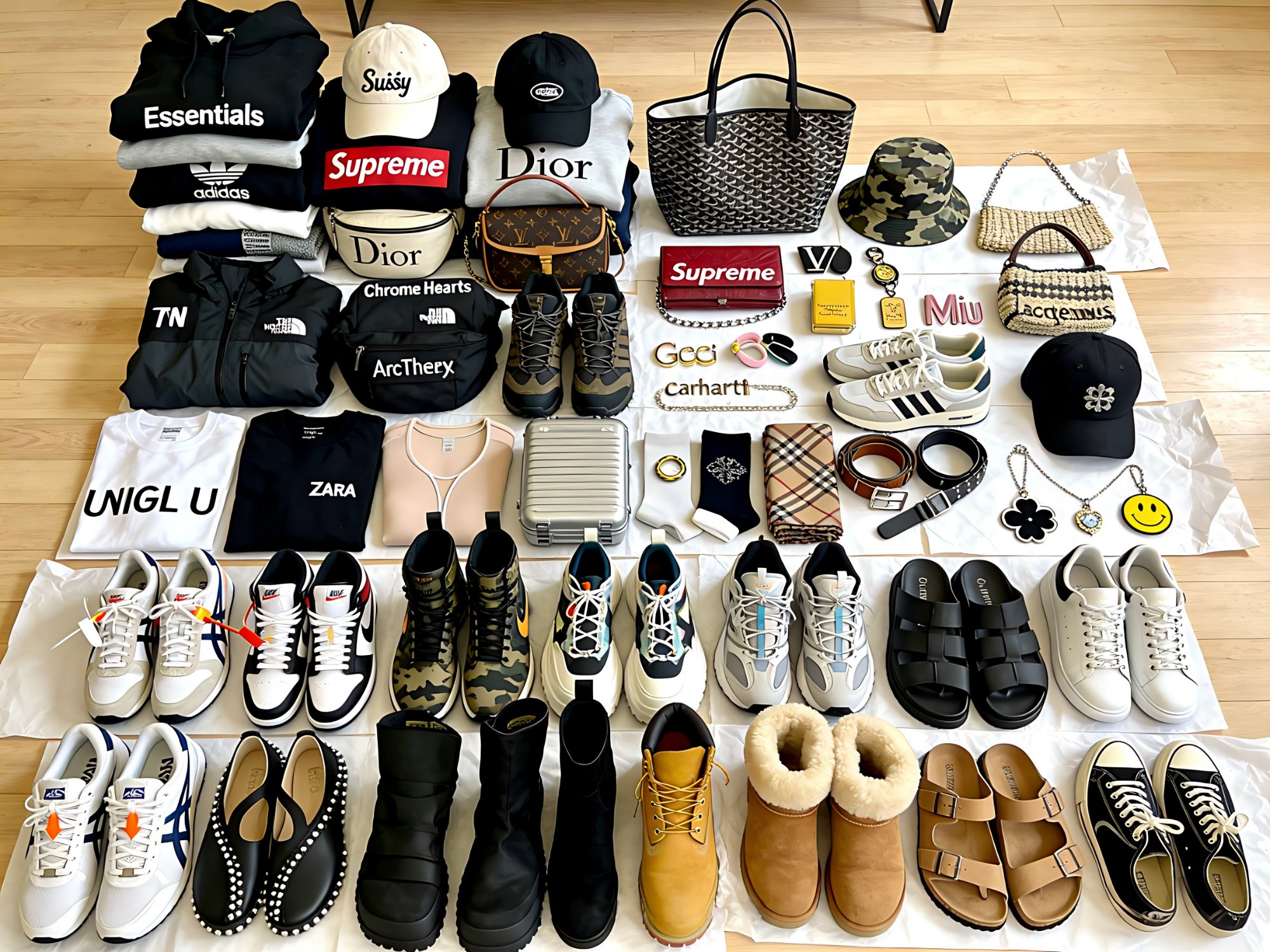 LV x Supreme belt rep 2026 — monogram canvas and red strap